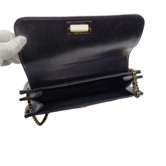 Chanel Black Accordion Mademoiselle Flap Bag - Picture 10 of 12